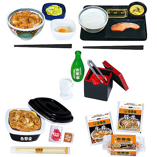 Yoshinoya Miniature Collection [Normal 5 type set(Lucky item is NOT including)]