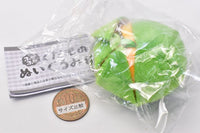 Fukafuka Fruit Plush Ball chain [4.Orange (green)]