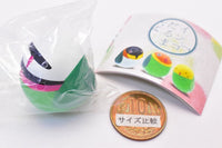 Parakeet Daruma Mascot [3.Red-breast Parakeet]
