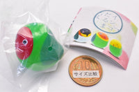 Parakeet Daruma Mascot [5.Rosy-faced Lovebird]