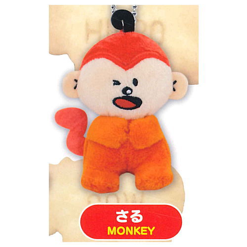 GINBIS Tabekko Animal Petit Stuffed Toy vol.1 [4.Monkey]