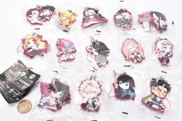 Kimetsu no Yaiba Metsu! Capsule Rubber Mascot Part.10 [All 14 type set ...