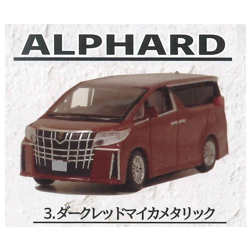 Alphard Vellfire 1/87 Scale Collection [3.Alphard Dark Red Mica Metallic]