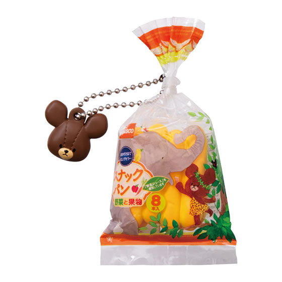 The Bears' School x Pasco Snack Bread Miniature Charm Collection [5.Snack bread vegetables and fruits]