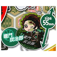 Pita! Deforme Kimetsu no Yaiba Mugen Train acrylic key chain [1.Tanjirou Kamado]