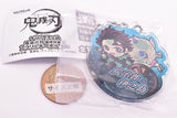 Pita! Deforme Kimetsu no Yaiba Mugen Train acrylic key chain [5.Tanjirou & Inosuke]