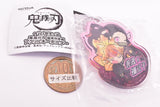 Pita! Deforme Kimetsu no Yaiba Mugen Train acrylic key chain [6.Zenitsu & Nezuko]