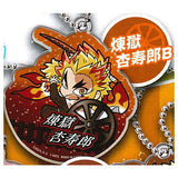 Pita! Deforme Kimetsu no Yaiba Mugen Train acrylic key chain [7.Kyojuro Rengoku B]