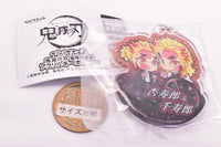 Pita! Deforme Kimetsu no Yaiba Mugen Train acrylic key chain [8.Kyojuro & Senjuro]