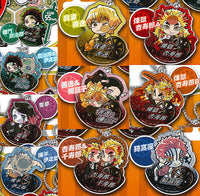 Pita! Deforme Kimetsu no Yaiba Mugen Train acrylic key chain [All 10 type set(Full Complete)]