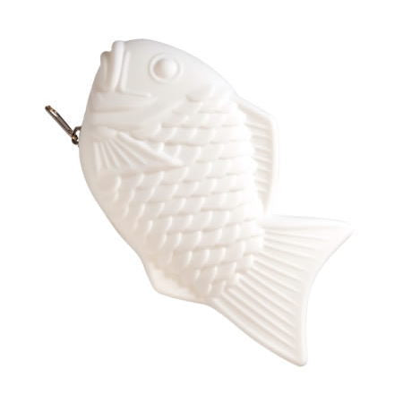 Taiyaki Silicon Pouch [4.White Taiyaki]