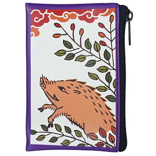 Hanafuda Pouch koikoi [7.Boar (July)]