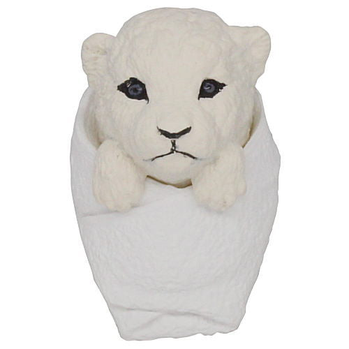 Baby animal and cradle [1.Baby white lion]