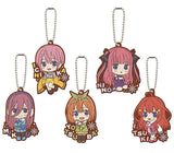 The Quintessential Quintuplets season 2 Capsule Rubber Mascot Part.6 [All 5 type set(Full Complete)]