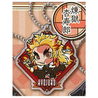 Pita! Deforme Kimetsu no Yaiba Kisatsutai Acrylic Keychain [5.Kyojuro Rengoku]