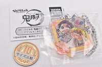 Pita! Deforme Kimetsu no Yaiba Kisatsutai Acrylic Keychain [10.Inosuke & Tanjirou & Zenitsu]