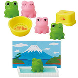 Frog Super Sento [Assorted 3 type set (1.Frog (green / pink) & washbasin/2.Frog (green / pink) & bath chair/5.Frog (green) & bathtub)]