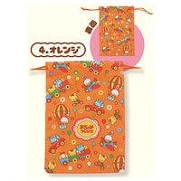 Ochame Friends Retro Kinchaku Pouch [4.Orange]