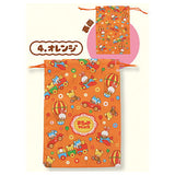 Ochame Friends Retro Kinchaku Pouch [4.Orange]