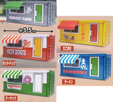 Die-cast Service area container shop [All 5 type set (Full Complete)]