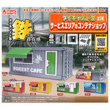 Die-cast Service area container shop [All 5 type set (Full Complete)]
