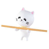 Cat figure collection with precious sticks [4.Smile stick cat]