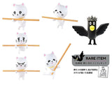 Cat figure collection with precious sticks [All 7 type set including rare item (Full Complete)]