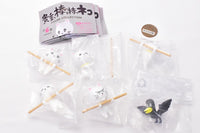 Cat figure collection with precious sticks [Normal 6 type set(Rare Item is NOT including)]