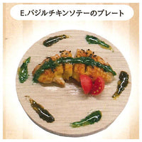 One plate lunch at an organic restaurant [5.Basil chicken saute plate]
