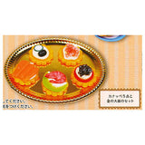 Miniature Afternoon Tea Mascot DX ver. [3.A set of 5 canapes and a gold platter]