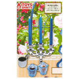 Miniature Afternoon Tea Mascot DX ver. [5.Silver candlestick & candle and glass sugar pot, tea leaf pot, syrup pot set]