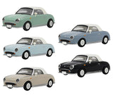 Hobby Gacha Nissan Figaro Collectable Minicar [All 5 type set (Full Complete)]
