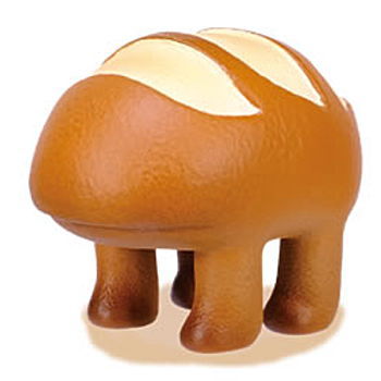Live bread mascot figure [5.French bread]