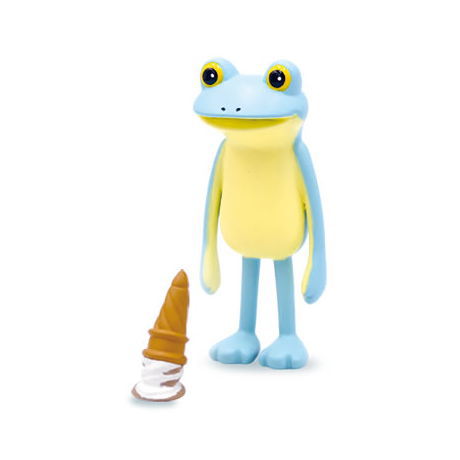 Subetegaoshimaininatta Frog mascot figure [3.Blue frog and mixed ice cream]