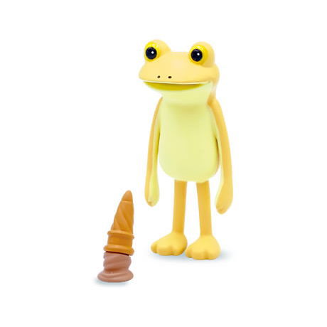 Subetegaoshimaininatta Frog mascot figure [4.Yellow frog and chocolate ice cream]