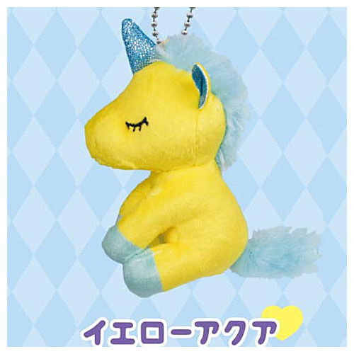 Unicorn Nuigurumi Ball chain [2.Yellow aqua]