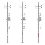 1/25 scale utility pole [All 3 type set(Full Complete)]