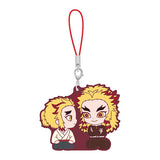 Kimetsu no Yaiba Metsu! Capsule Rubber Mascot Part.11 [14.Kyojuro Rengoku & Senjuro Rengoku]