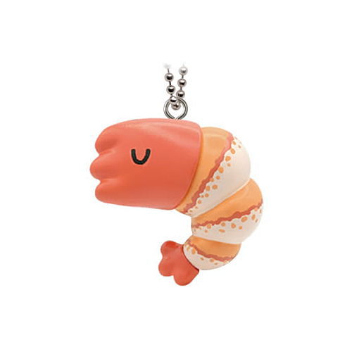 Mukimuki Shrimp Mascot Ball Chain [2.Muki Shrimp ]