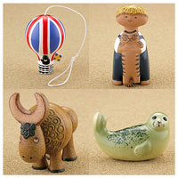 Capsule Q Museum Lisa Larson Miniature Fabriker Vol.3 [Assorted 4 type set (1.Balloon/2.Buffalo/5.Pelle/6.Seal)]