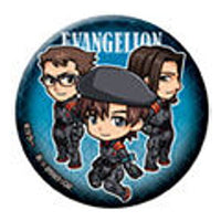 Gashapon Kuji Evangelion: 3.0+1.0 Assort 03 [15.C award: Can Badge Maya Ibuki & Makoto Hyuga & Shigeru Aoba]