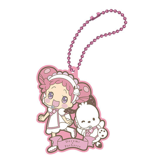 Ojamajo Doremi Hapidanbui Special collaboration rubber mascot [1.Doremi x Pochacco]