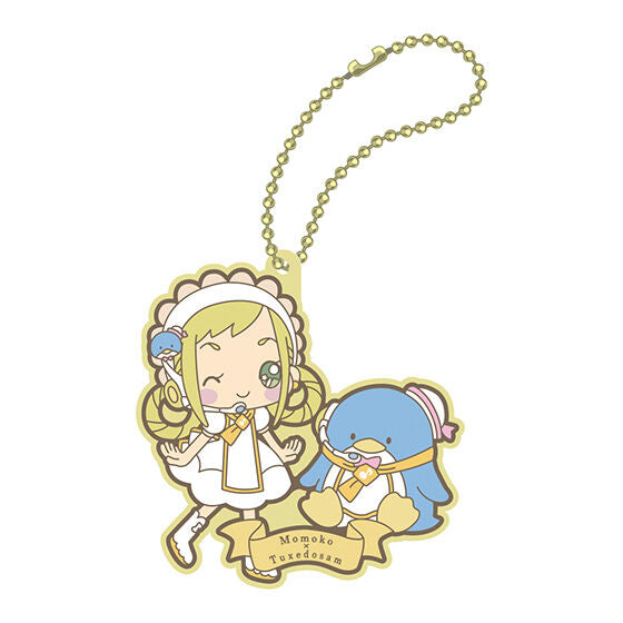 Ojamajo Doremi Hapidanbui Special collaboration rubber mascot [5.Momoko x Tuxedo Sam]