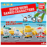 Narabundesu. Super Shiro Sanrio Characters [All 4 type set (Full Complete)]