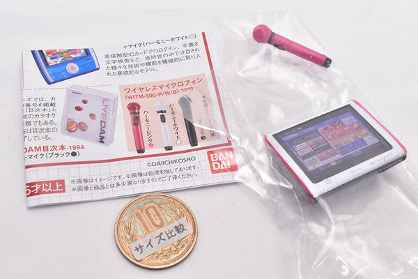 DAM Denmoku Miniature Collection Showa, Heisei, Reiwa [1.SmartDAM Ai  (TM30)-2019 + Microphone (Harmony Pink)]