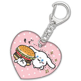 Nagano x Sanrio Characters Mogumogu Acrylic Keychain [1.Cinnamoroll]