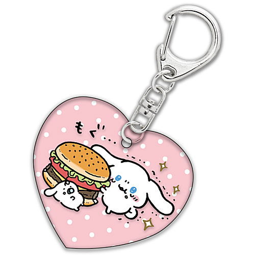 Nagano x Sanrio Characters Mogumogu Acrylic Keychain [1.Cinnamoroll]