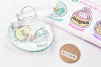 Nagano x Sanrio Characters Mogumogu Acrylic Keychain [3.Pompompurin Hangyodon]