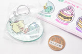 Nagano x Sanrio Characters Mogumogu Acrylic Keychain [3.Pompompurin Hangyodon]