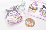 Nagano x Sanrio Characters Mogumogu Acrylic Keychain [5.Kuromi]